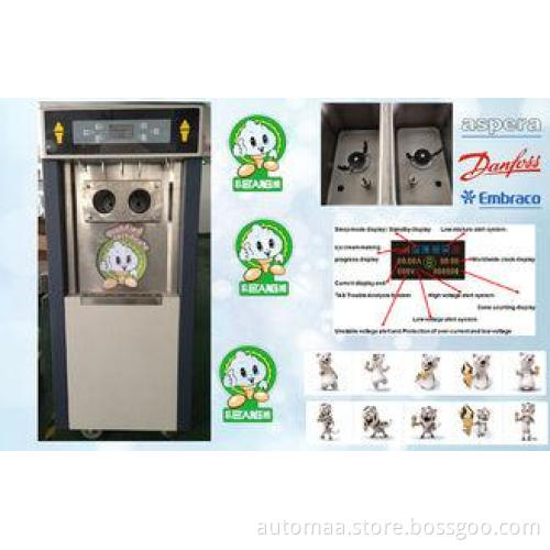 Pre-cooling Frozen Yogurt Machines ,Gravity Feed and Keep M